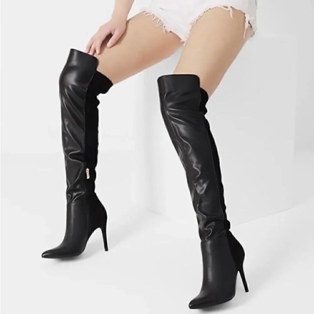 Dream Pairs Over the knee black boots size 7